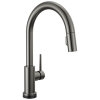 Delta - VoiceIQ™ Single-Handle Pull-Down Kitchen Faucet with Touch<sub>2</sub>O® Technology - Black Stainless - 9159TV-KS-DST