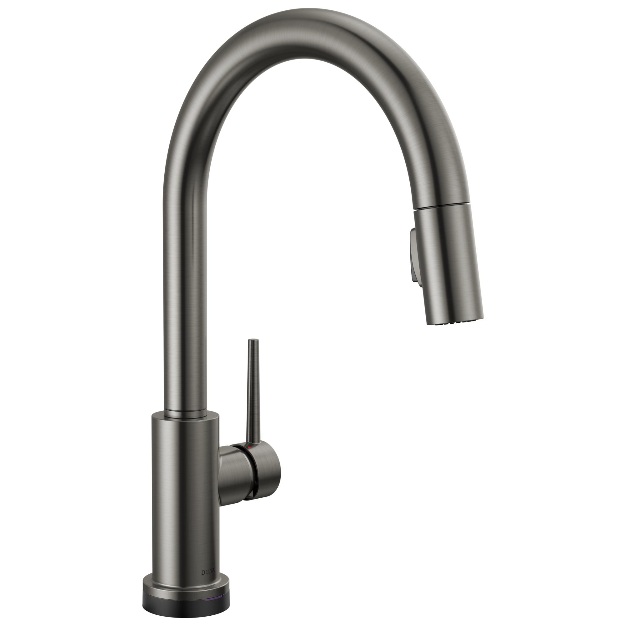 Delta - VoiceIQ™ Single-Handle Pull-Down Kitchen Faucet with Touch<sub>2</sub>O® Technology - Black Stainless - 9159TV-KS-DST