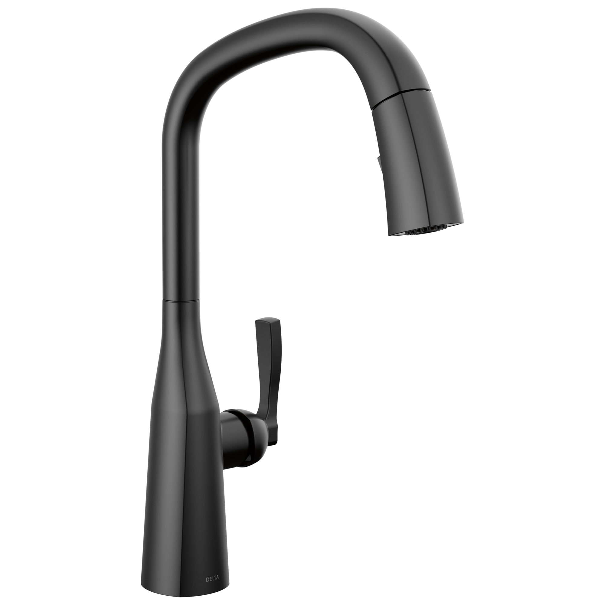 Delta - Single Handle Pull Down Kitchen Faucet  - Matte Black - 9176-BL-DST