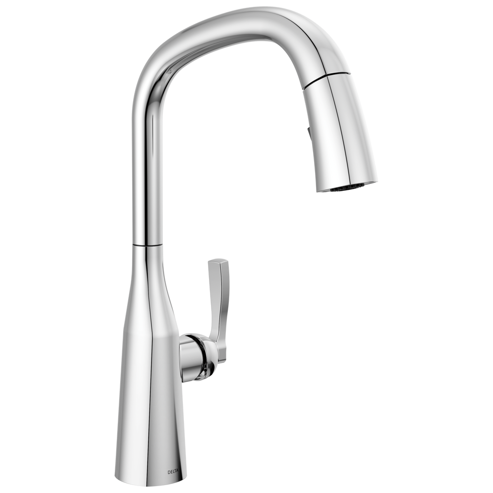 Delta - Single Handle Pull Down Kitchen Faucet  - Lumicoat® Chrome - 9176-PR-DST