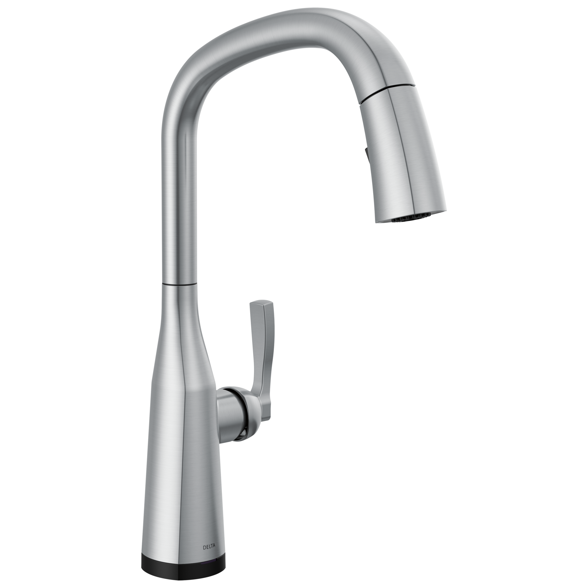 Delta - Single Handle Pull Down Kitchen Faucet with Touch 2O Technology - Lumicoat® Arctic Stainless - 9176T-AR-PR-DST