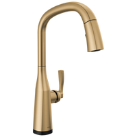 Delta - Single Handle Pull Down Kitchen Faucet with Touch 2O Technology - Lumicoat® Champagne Bronze - 9176T-CZ-PR-DST