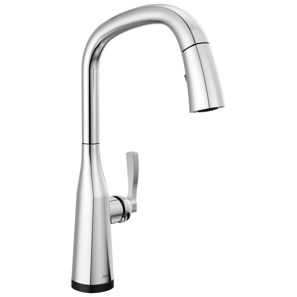 Delta - Single Handle Pull Down Kitchen Faucet with Touch 2O Technology - Lumicoat® Chrome - 9176T-PR-DST