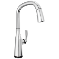 Delta - Single Handle Pull Down Kitchen Faucet with Touch 2O Technology - Lumicoat® Chrome - 9176T-PR-DST