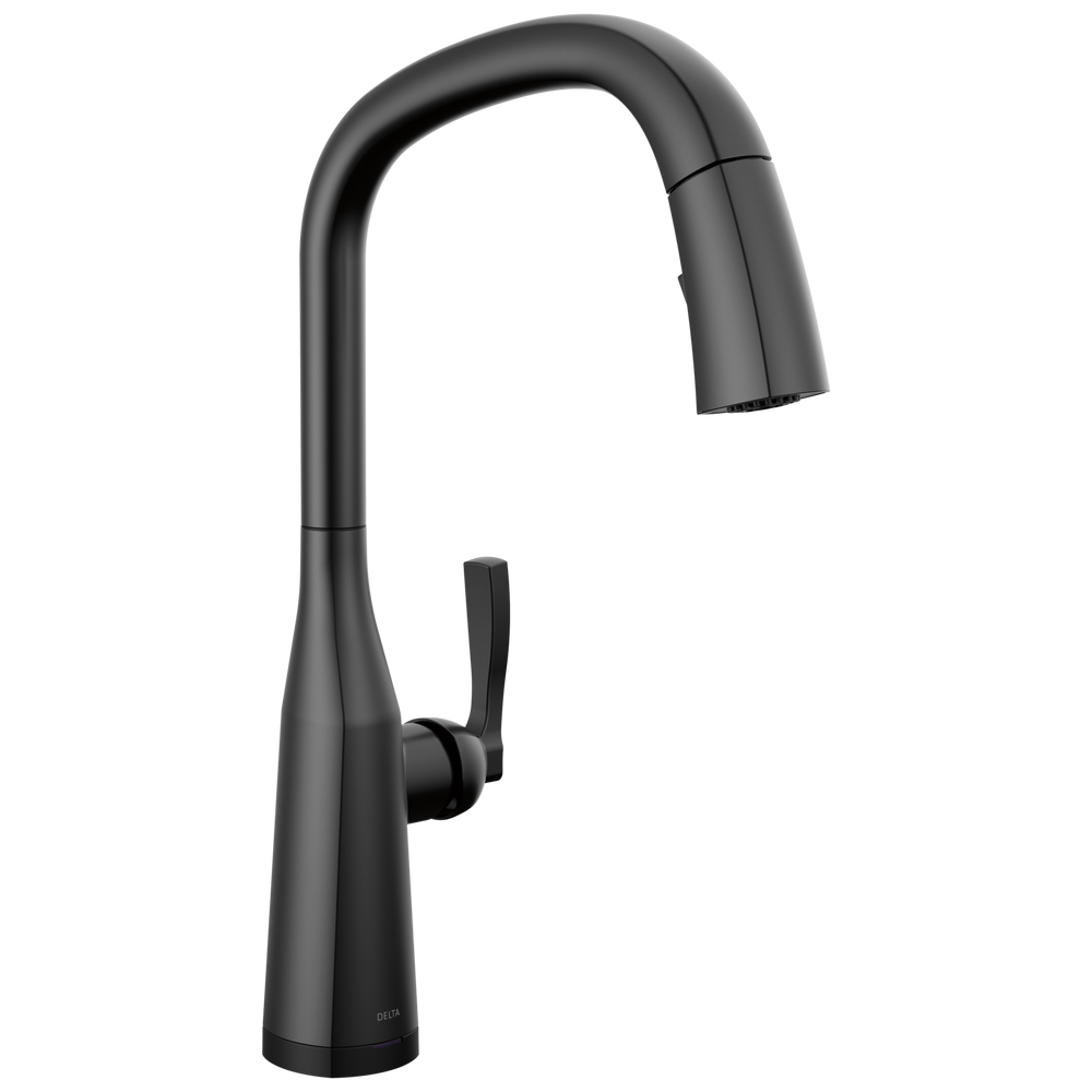 Delta - Touch2O Pull-Down Kitchen 1L w/ Voice - Matte Black - 9176TV-BL-DST