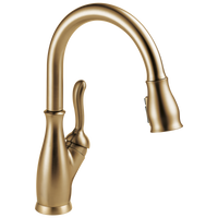 Delta - Single Handle Pull-Down Kitchen Faucet with ShieldSpray® Technology - Champagne Bronze - 9178-CZ-DST