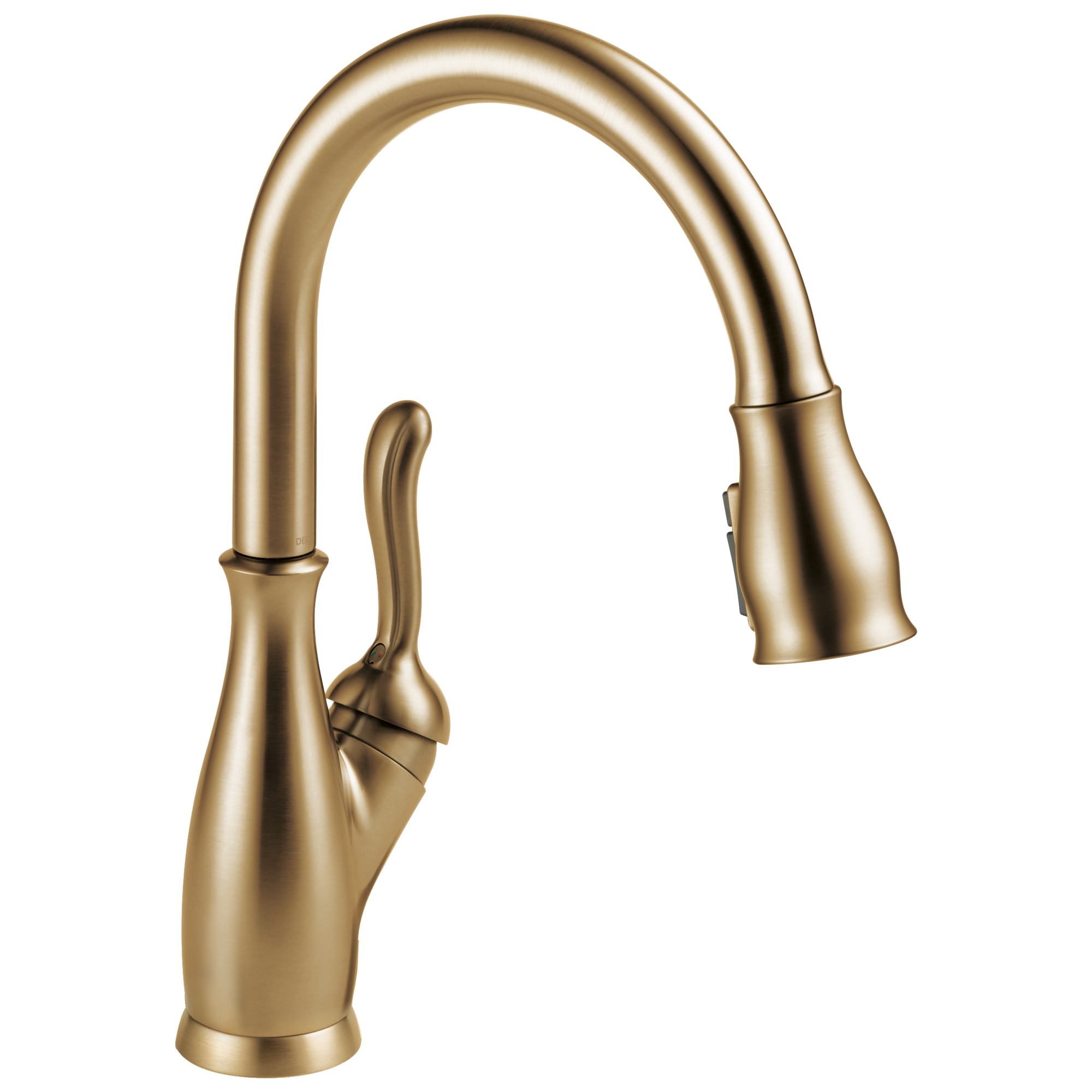 Delta - Single Handle Pull-Down Kitchen Faucet with ShieldSpray® Technology - Champagne Bronze - 9178-CZ-DST