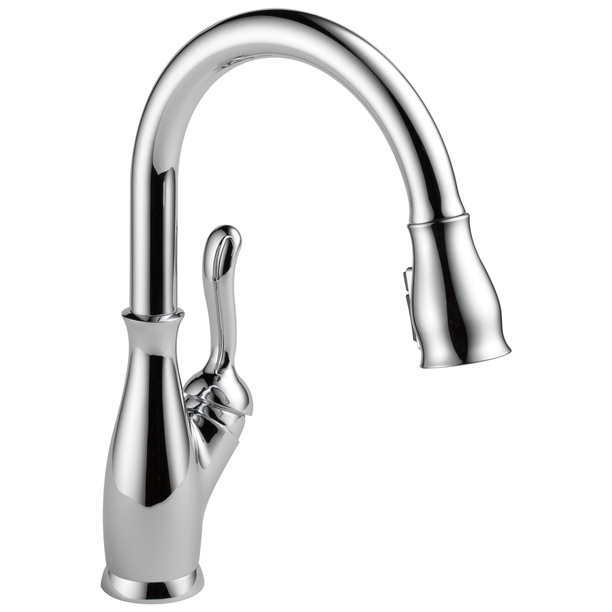 Delta - Single Handle Pull-Down Kitchen Faucet with ShieldSpray® Technology - Chrome - 9178-DST