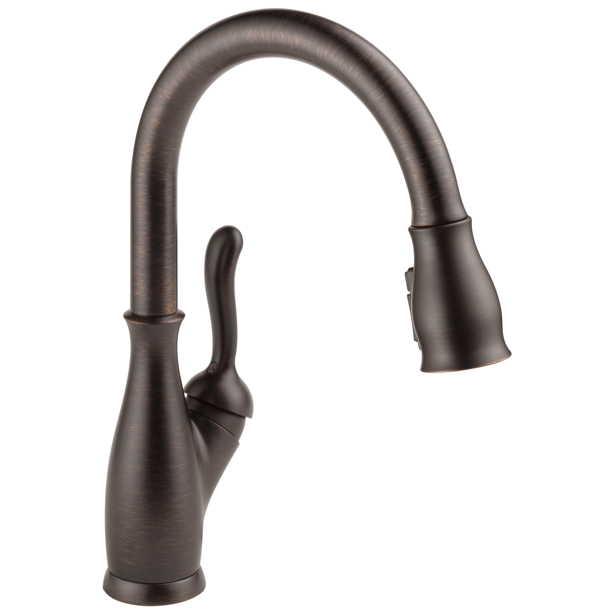 Delta - Single Handle Pull-Down Kitchen Faucet with ShieldSpray® Technology - Venetian Bronze - 9178-RB-DST