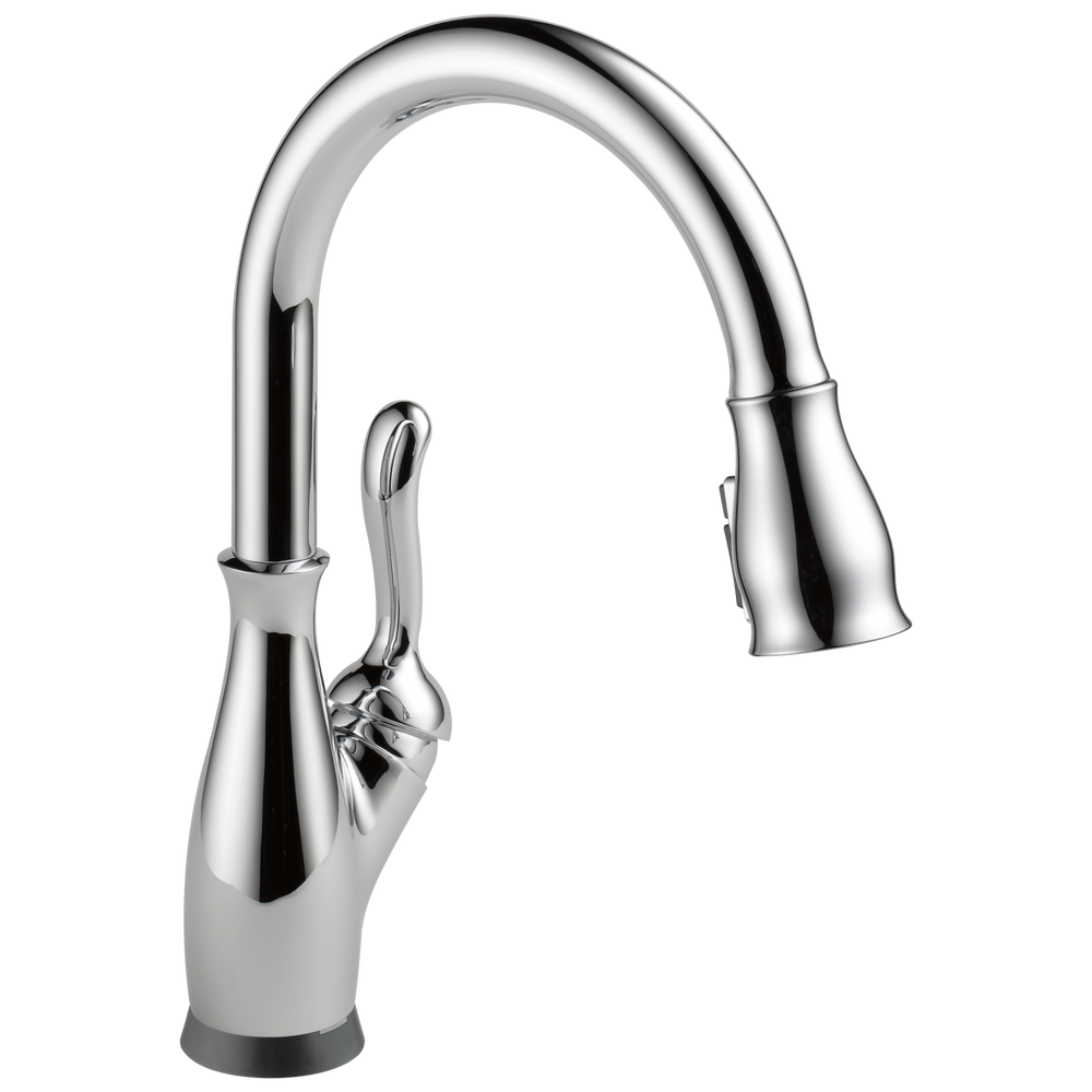 Delta - Single Handle Pull-Down Kitchen Faucet with Touch<sub>2</sub>O® and ShieldSpray® Technologies - Chrome - 9178T-DST