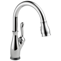 Delta - Single Handle Pull-Down Kitchen Faucet with Touch<sub>2</sub>O® and ShieldSpray® Technologies - Chrome - 9178T-DST