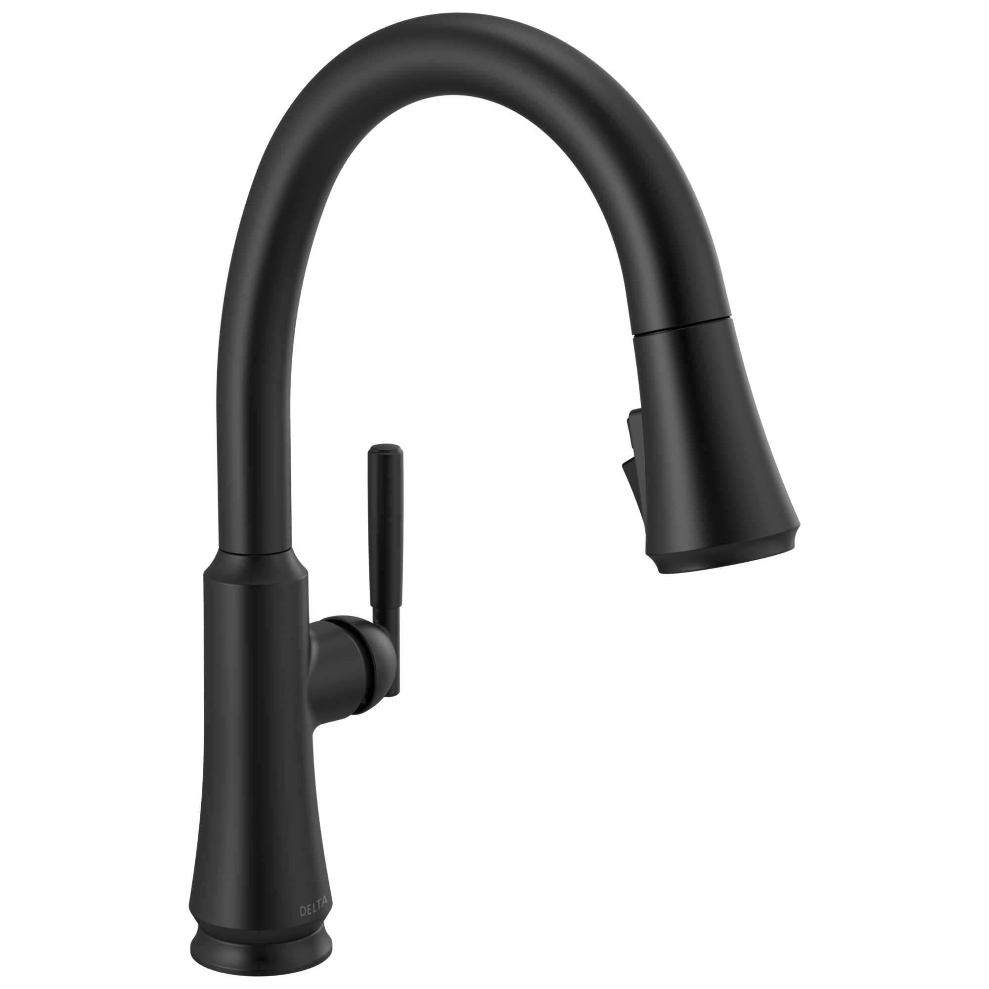 Delta - Single Handle Pull Down Kitchen Faucet - Matte Black - 9179-BL-DST