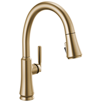 Delta - Single Handle Pull Down Kitchen Faucet - Champagne Bronze - 9179-CZ-DST