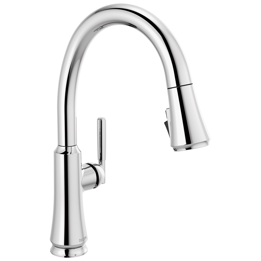 Delta - Single Handle Pull Down Kitchen Faucet - Chrome - 9179-DST