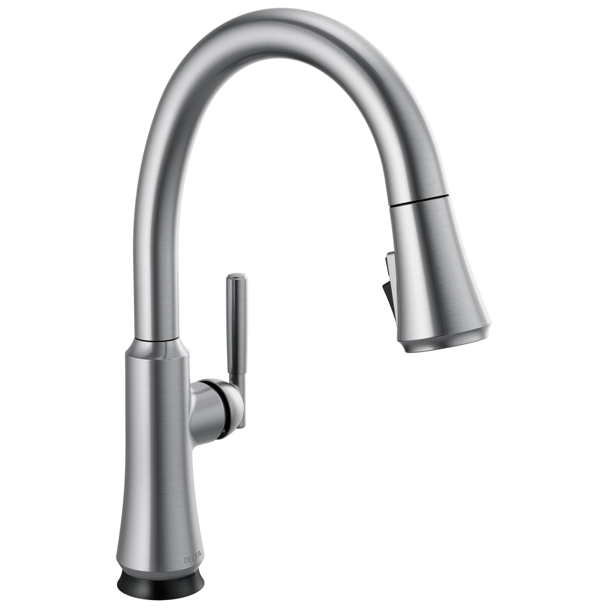 Delta - Single Handle Pull Down Kitchen Faucet with Touch<sub>2</sub>O Technology - Arctic Stainless - 9179T-AR-DST