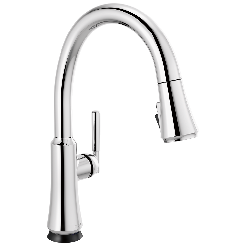 Delta - Single Handle Pull Down Kitchen Faucet with Touch<sub>2</sub>O Technology - Chrome - 9179T-DST