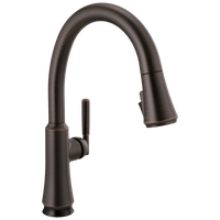 Delta - Single Handle Pull Down Kitchen Faucet with Touch<sub>2</sub>O Technology - Venetian Bronze - 9179T-RB-DST