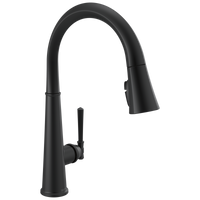 Delta - Single Handle Pull Down Kitchen Faucet  - Matte Black - 9182-BL-DST