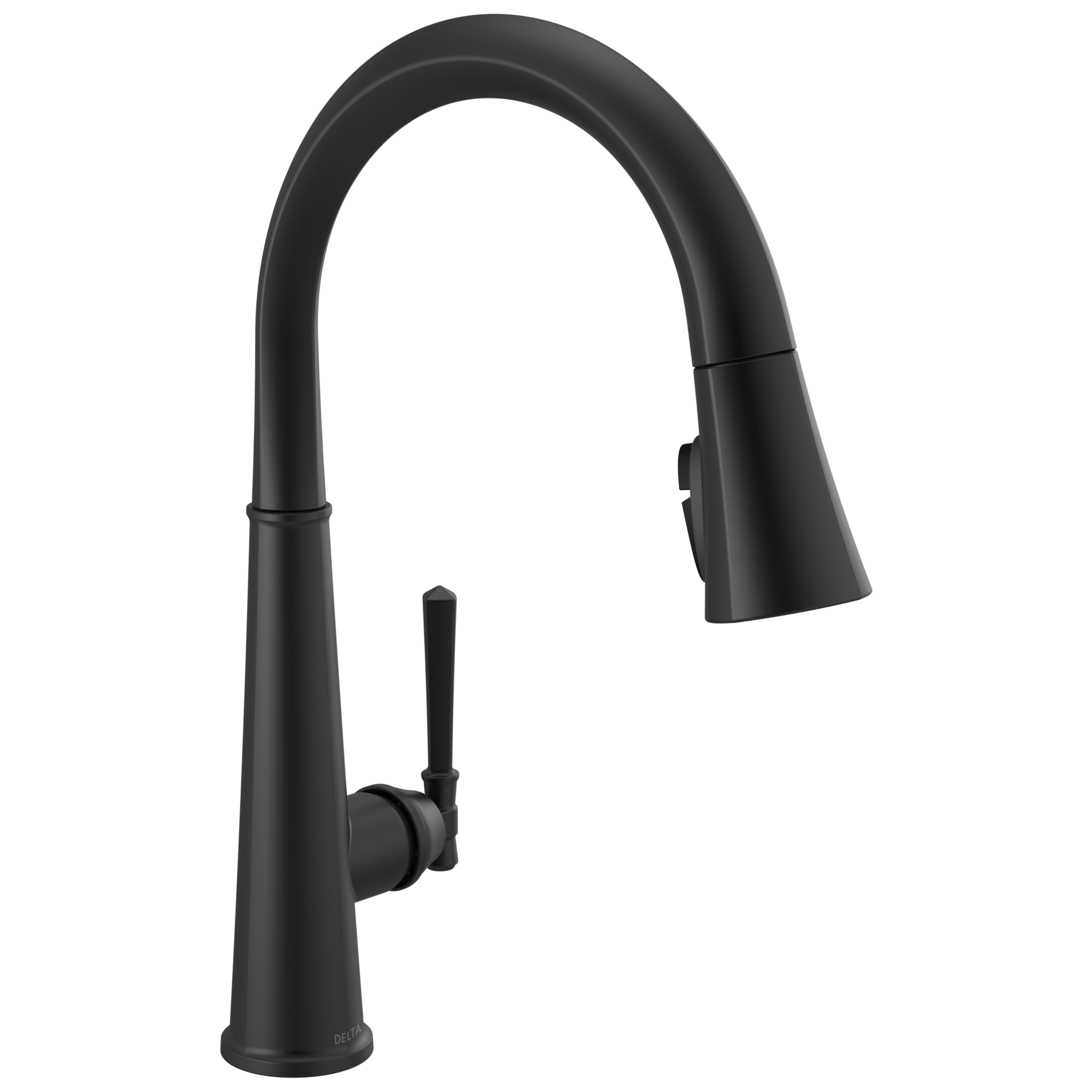 Delta - Single Handle Pull Down Kitchen Faucet  - Matte Black - 9182-BL-DST