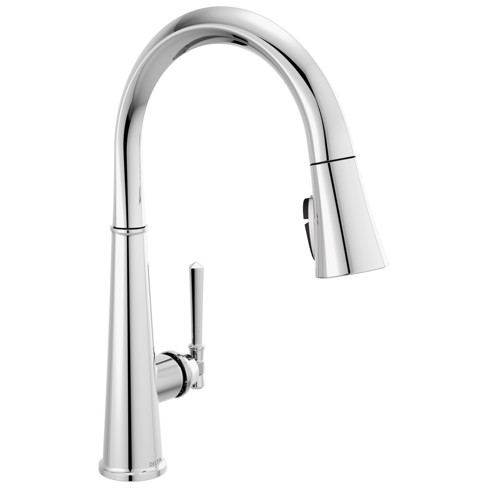 Delta - Single Handle Pull Down Kitchen Faucet  - Lumicoat® Chrome - 9182-PR-DST