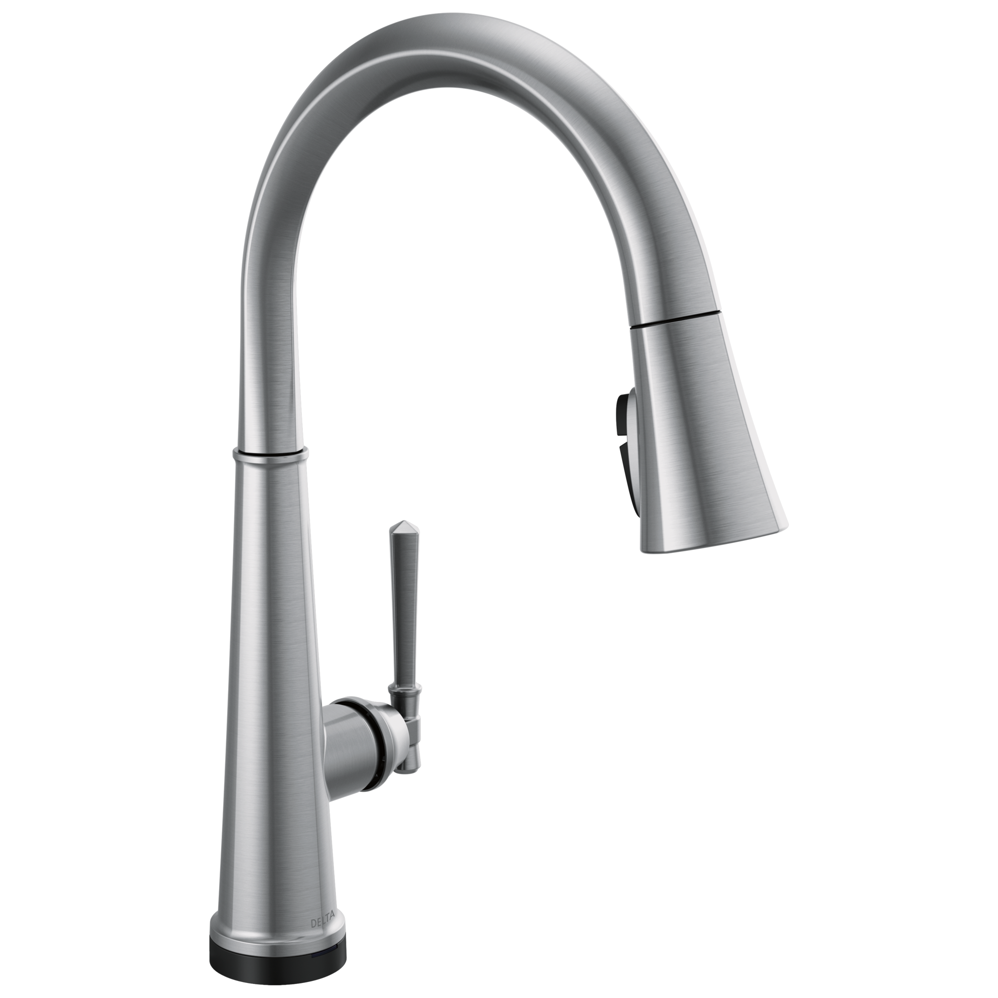 Delta - Single Handle Pull Down Kitchen Faucet with Touch2O Technology  - Lumicoat® Arctic Stainless - 9182T-AR-PR-DST