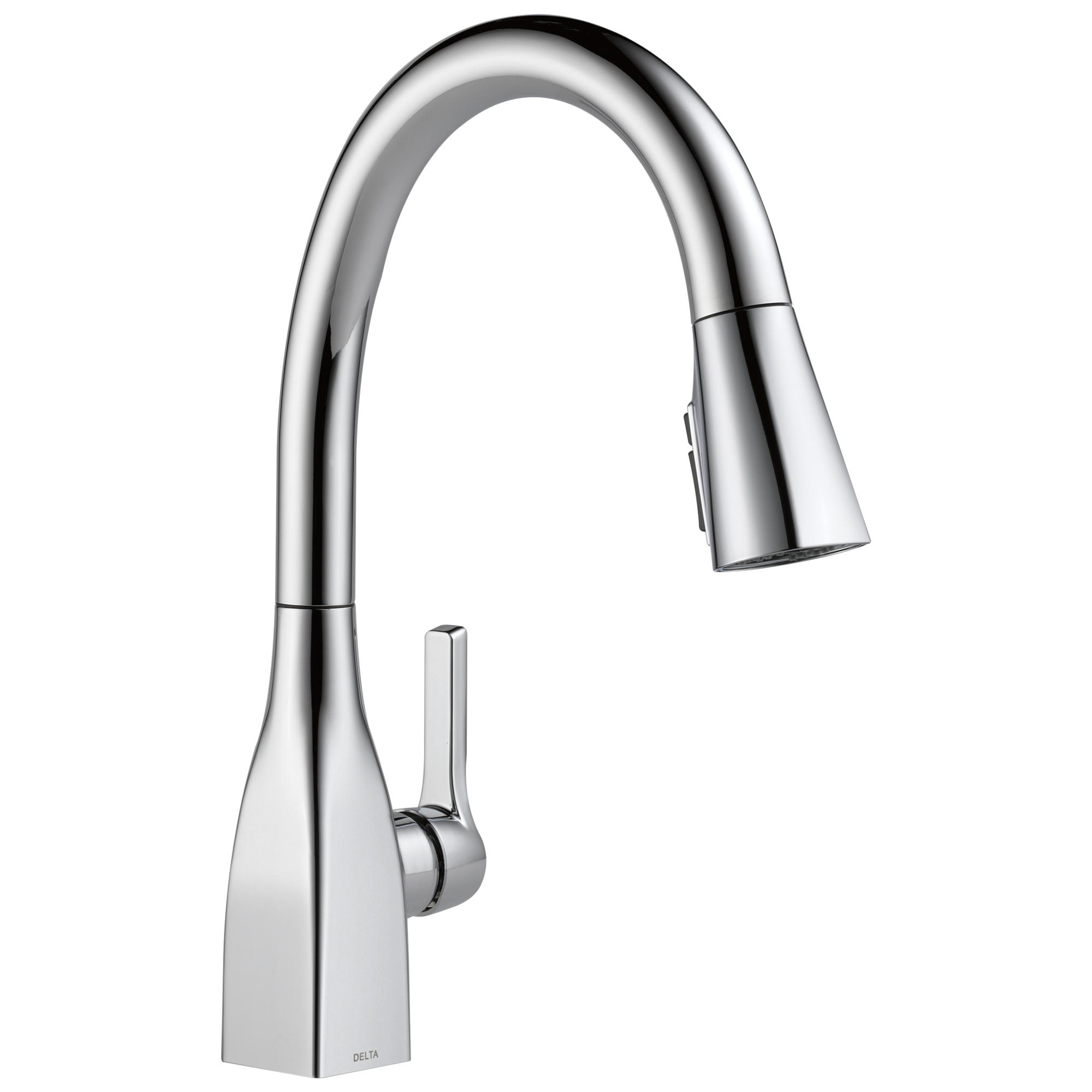 Delta - Single Handle Pull-Down Kitchen Faucet with ShieldSpray® Technology - Chrome - 9183-DST