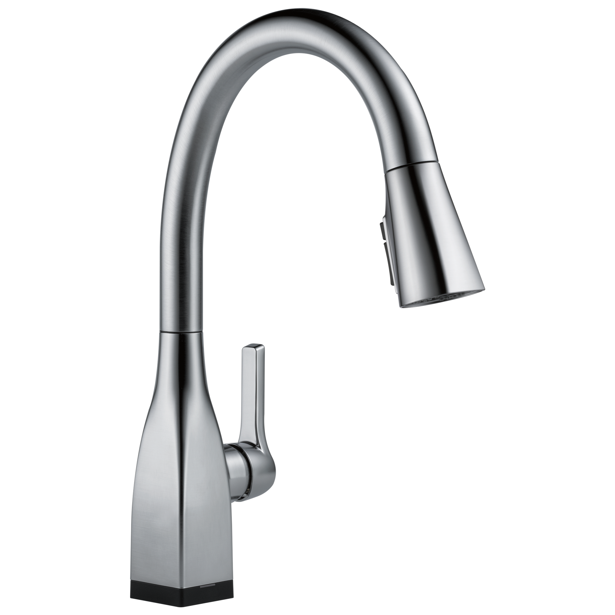 Delta - Single Handle Pull-Down Kitchen Faucet with Touch<sub>2</sub>O® and ShieldSpray® Technologies - Arctic Stainless - 9183T-AR-DST