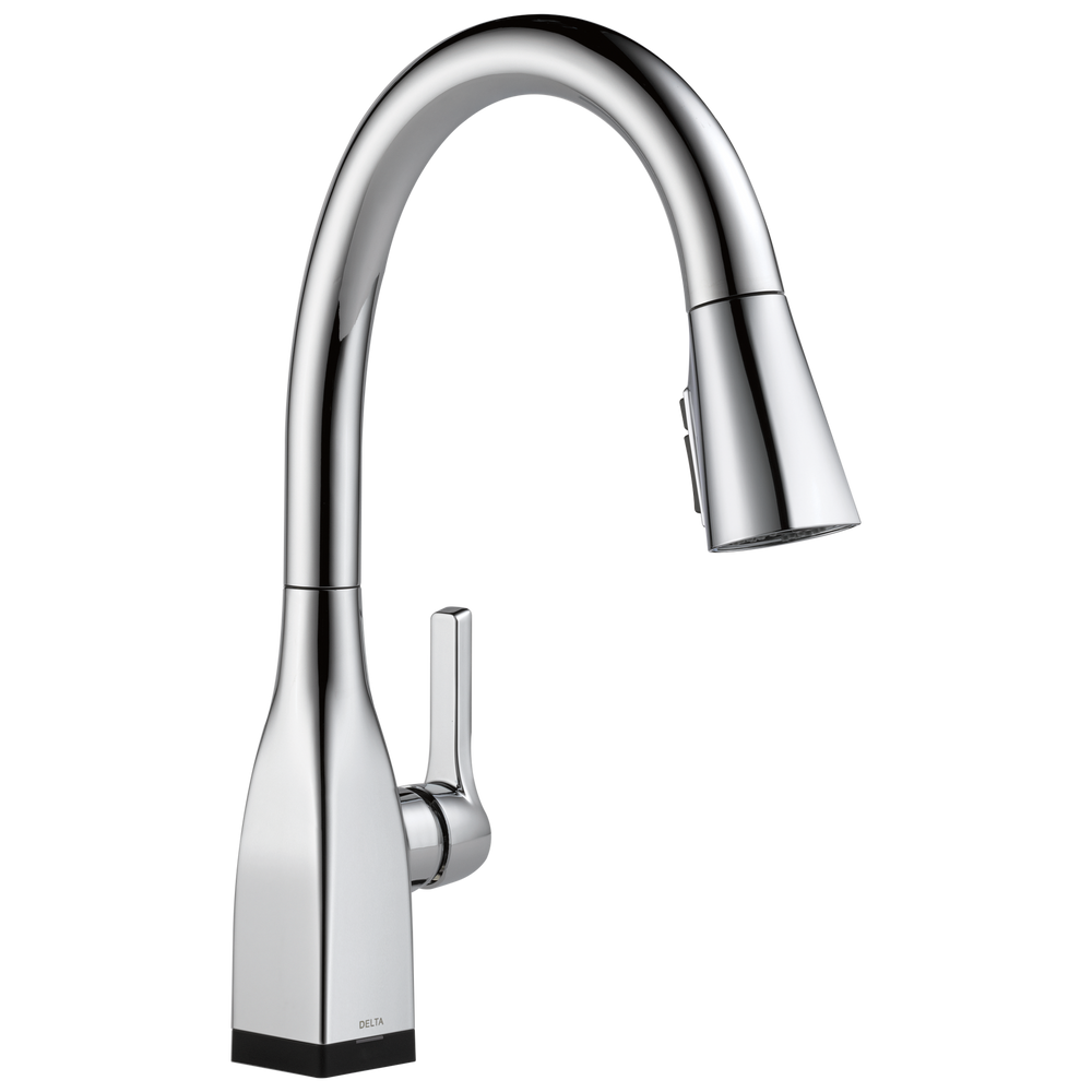 Delta - Single Handle Pull-Down Kitchen Faucet with Touch<sub>2</sub>O® and ShieldSpray® Technologies - Chrome - 9183T-DST