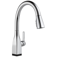 Delta - Single Handle Pull-Down Kitchen Faucet with Touch<sub>2</sub>O® and ShieldSpray® Technologies - Chrome - 9183T-DST