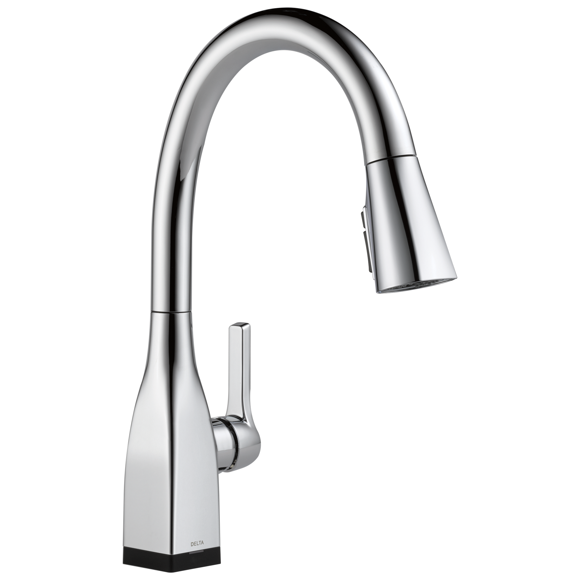 Delta - Single Handle Pull-Down Kitchen Faucet with Touch<sub>2</sub>O® and ShieldSpray® Technologies - Chrome - 9183T-DST