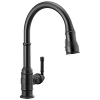 Delta - Single Handle Pull-Down Kitchen Faucet - Matte Black - 9190-BL-DST