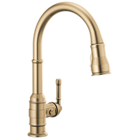 Delta - Single Handle Pull-Down Kitchen Faucet - Champagne Bronze - 9190-CZ-DST