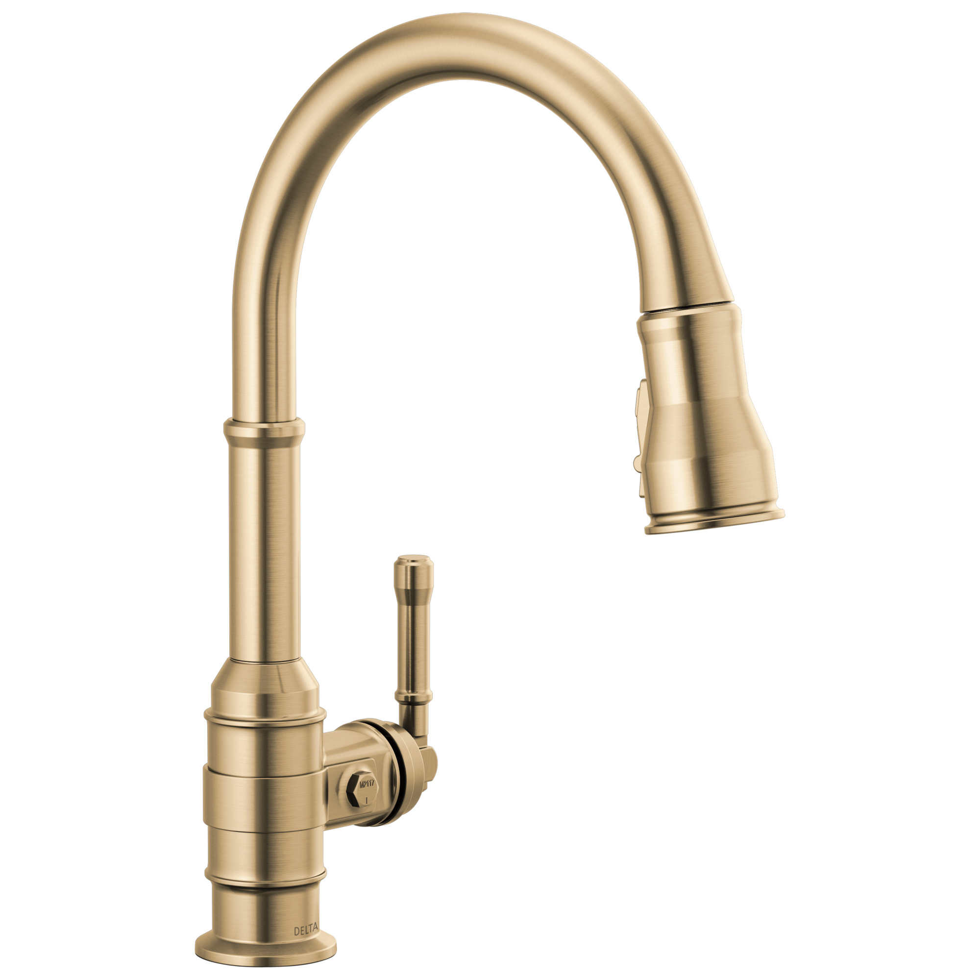 Delta - Single Handle Pull-Down Kitchen Faucet - Champagne Bronze - 9190-CZ-DST