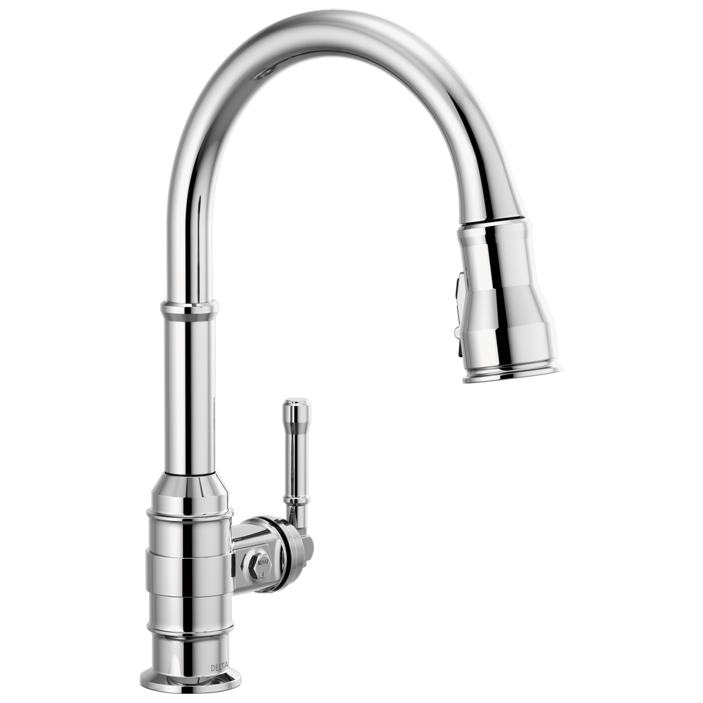 Delta - Single Handle Pull-Down Kitchen Faucet - Chrome - 9190-DST