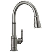 Delta - Single Handle Pull-Down Kitchen Faucet - Black Stainless - 9190-KS-DST