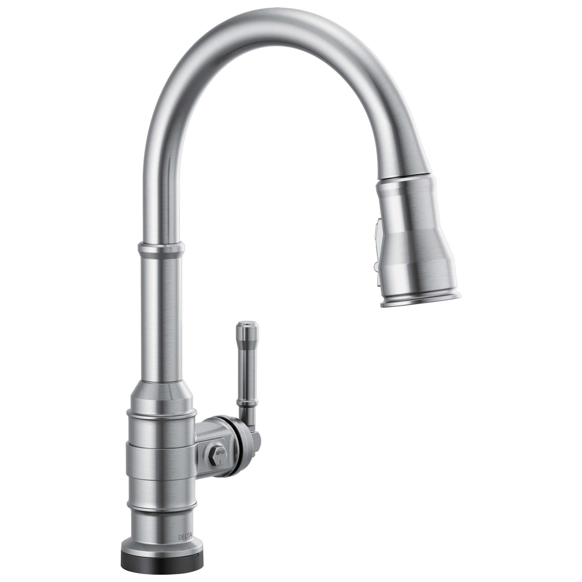 Delta - Single Handle Pull-Down Kitchen Faucet With Touch2O Technology - Arctic Stainless - 9190T-AR-DST