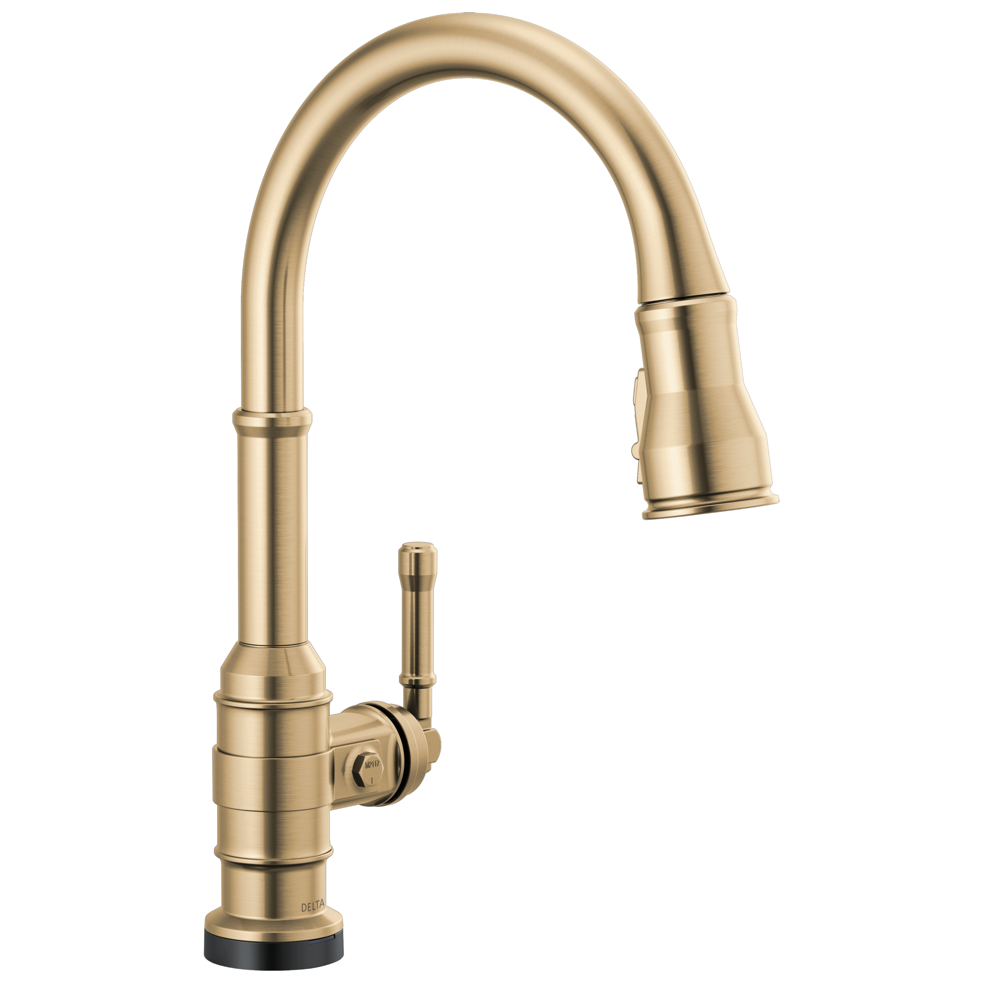 Delta - Single Handle Pull-Down Kitchen Faucet With Touch2O Technology - Champagne Bronze - 9190T-CZ-DST