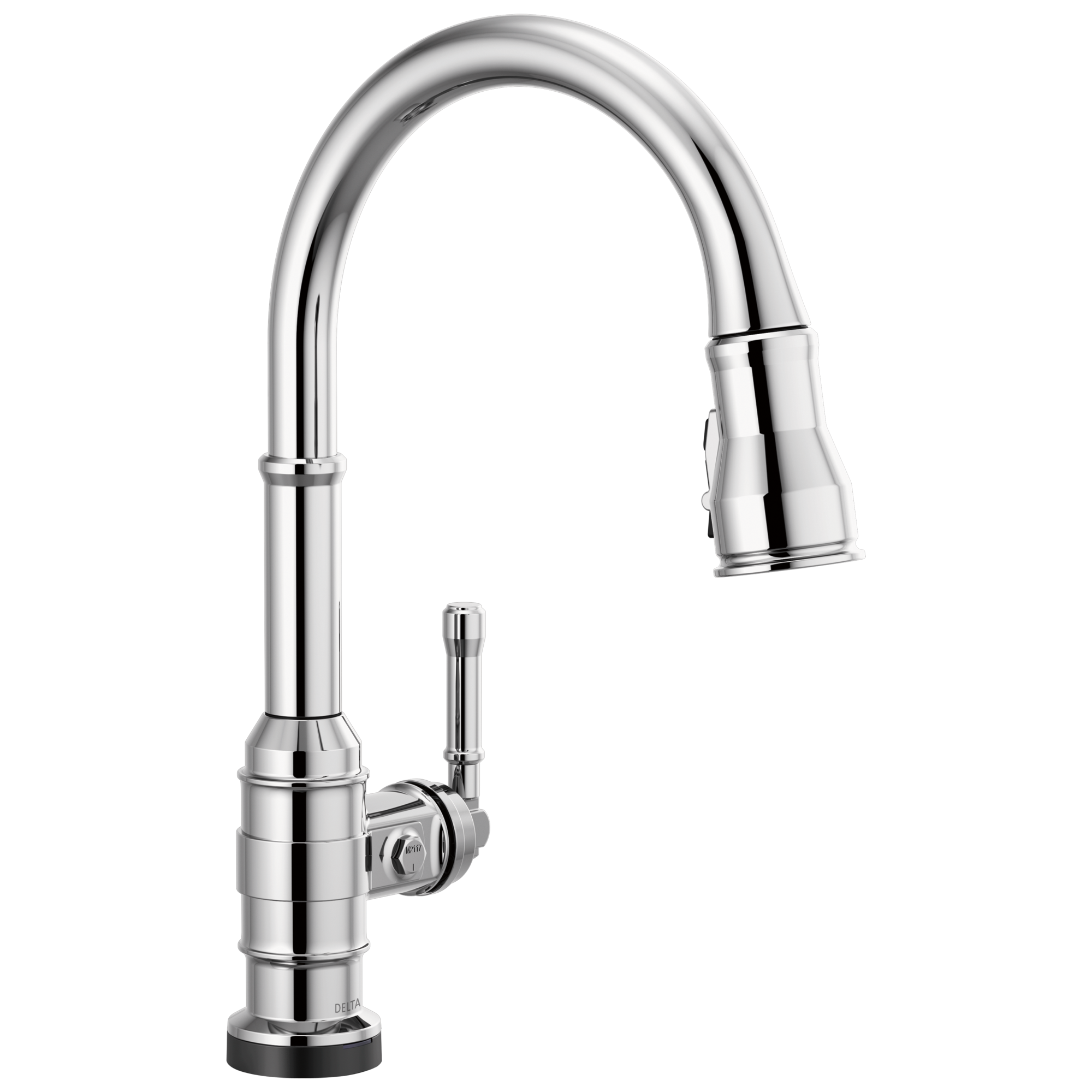 Delta - Single Handle Pull-Down Kitchen Faucet With Touch2O Technology - Chrome - 9190T-DST