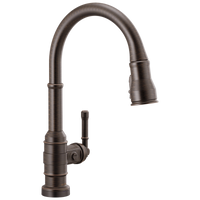 Delta - Single Handle Pull-Down Kitchen Faucet With Touch2O Technology - Venetian Bronze - 9190T-RB-DST