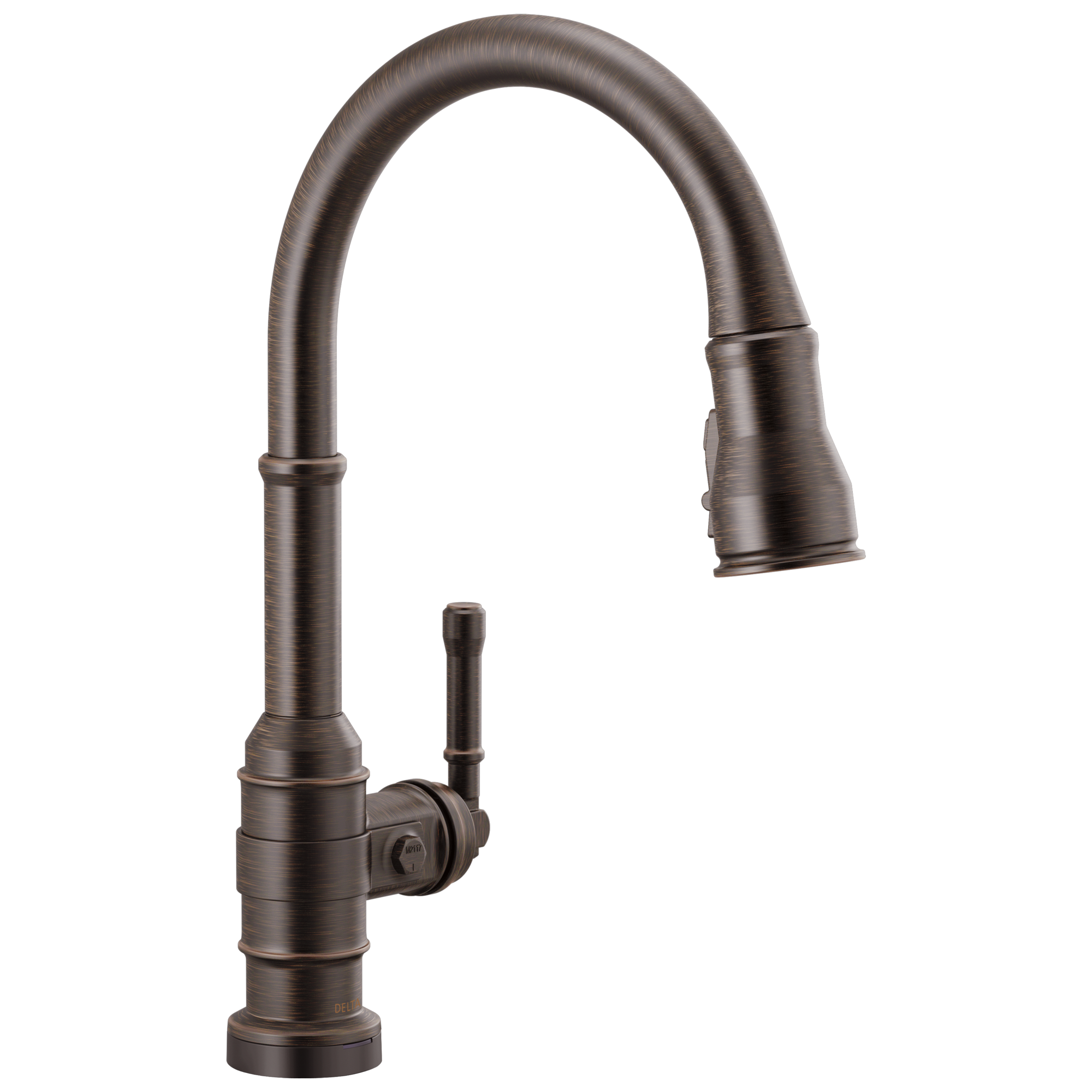 Delta - Single Handle Pull-Down Kitchen Faucet With Touch2O Technology - Venetian Bronze - 9190T-RB-DST