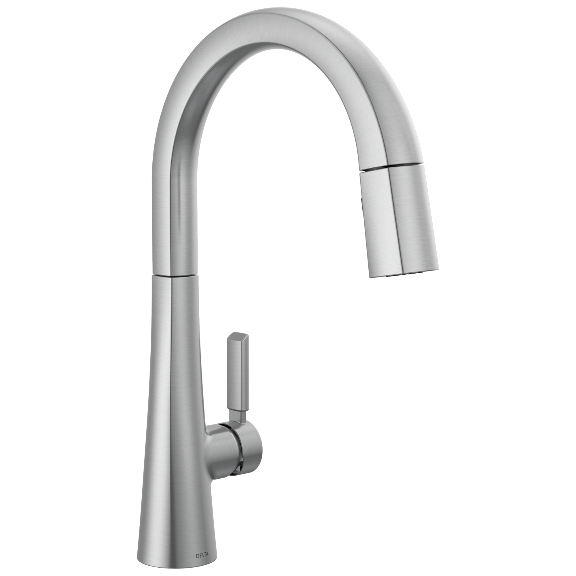 Delta - Single Handle Pull-Down Kitchen Faucet - Lumicoat® Arctic Stainless - 9191-AR-PR-DST