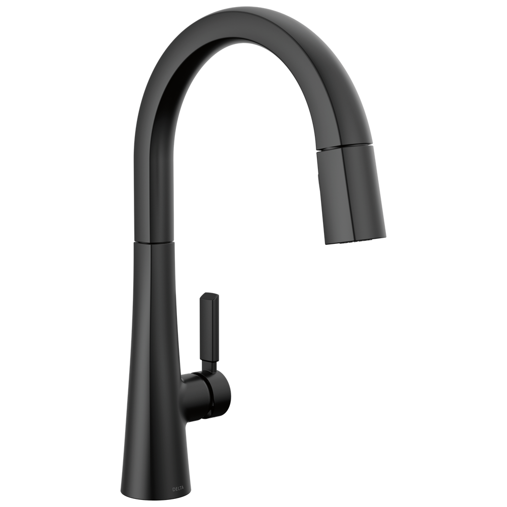 Delta - Single Handle Pull-Down Kitchen Faucet - Matte Black - 9191-BL-DST