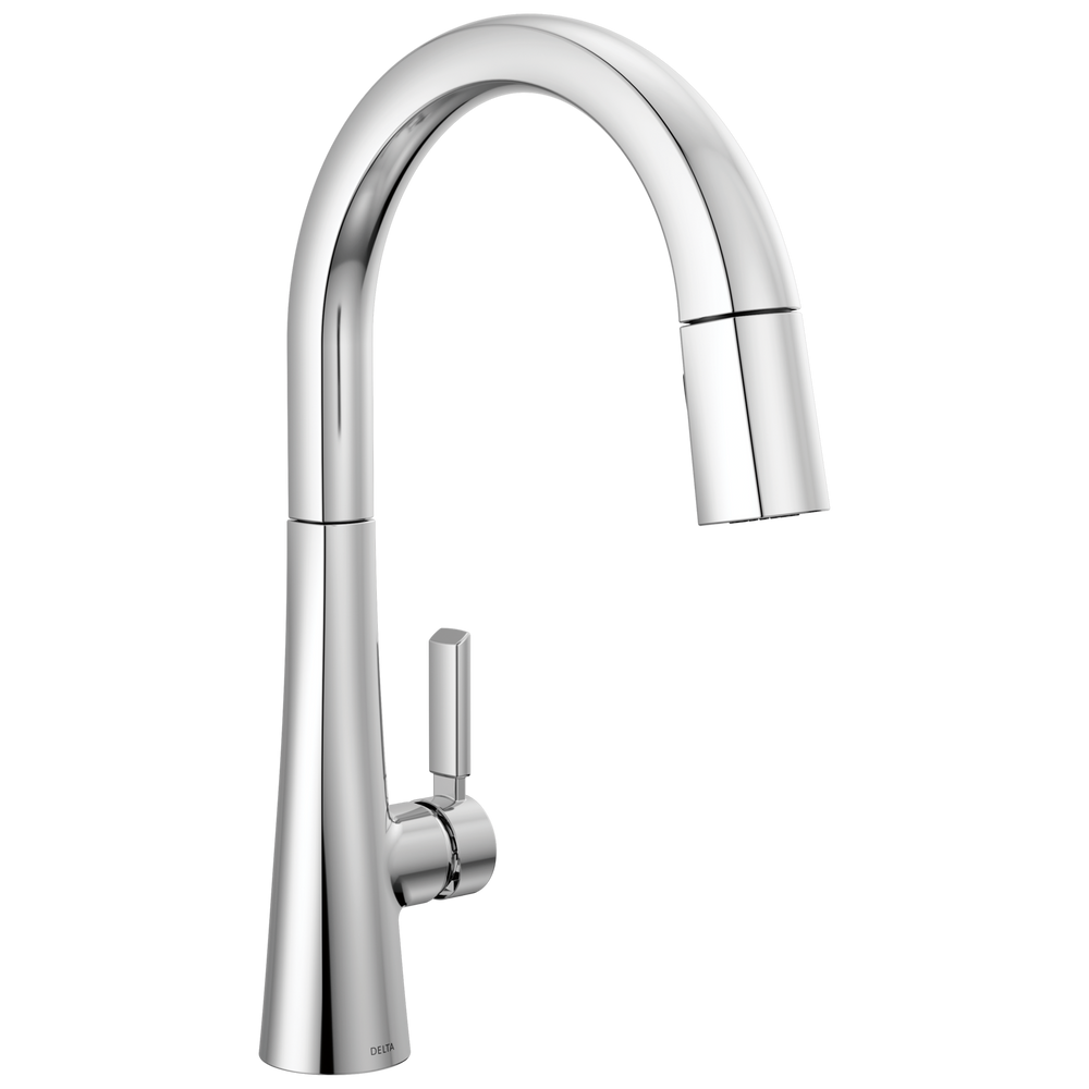 Delta - Single Handle Pull-Down Kitchen Faucet - Lumicoat® Chrome - 9191-PR-DST