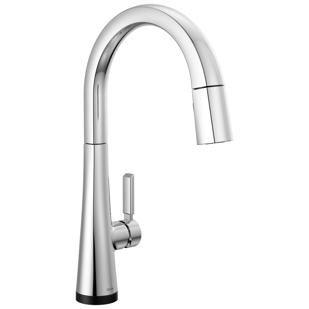 Delta - Single Handle Pull-Down Kitchen Faucet With Touch2O Technology - Lumicoat® Chrome - 9191T-PR-DST