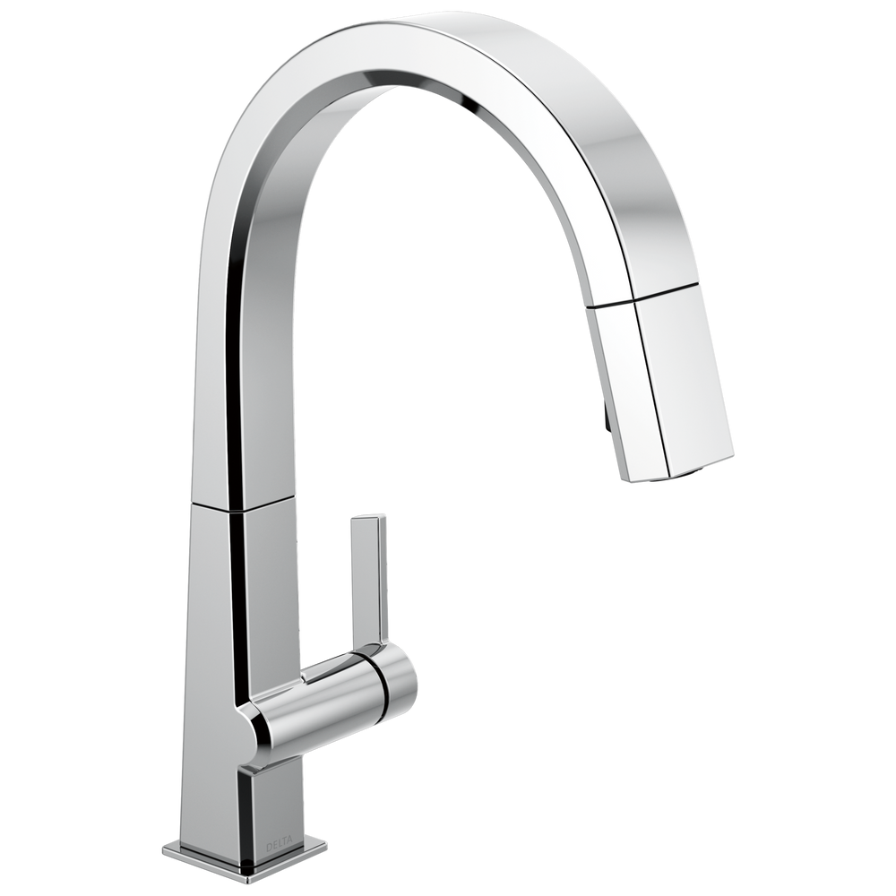 Delta - Single Handle Pull Down Kitchen Faucet - Chrome - 9193-DST