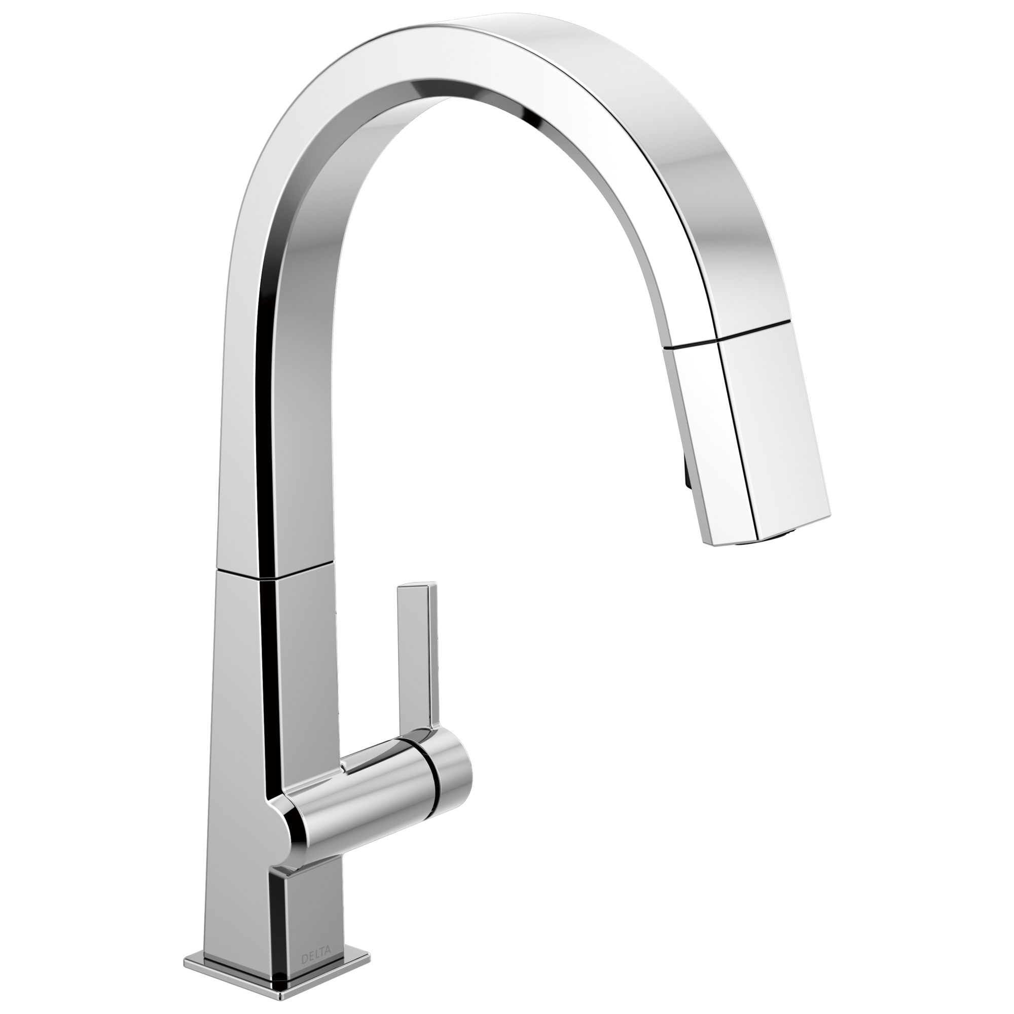 Delta - Single Handle Pull Down Kitchen Faucet - Chrome - 9193-DST