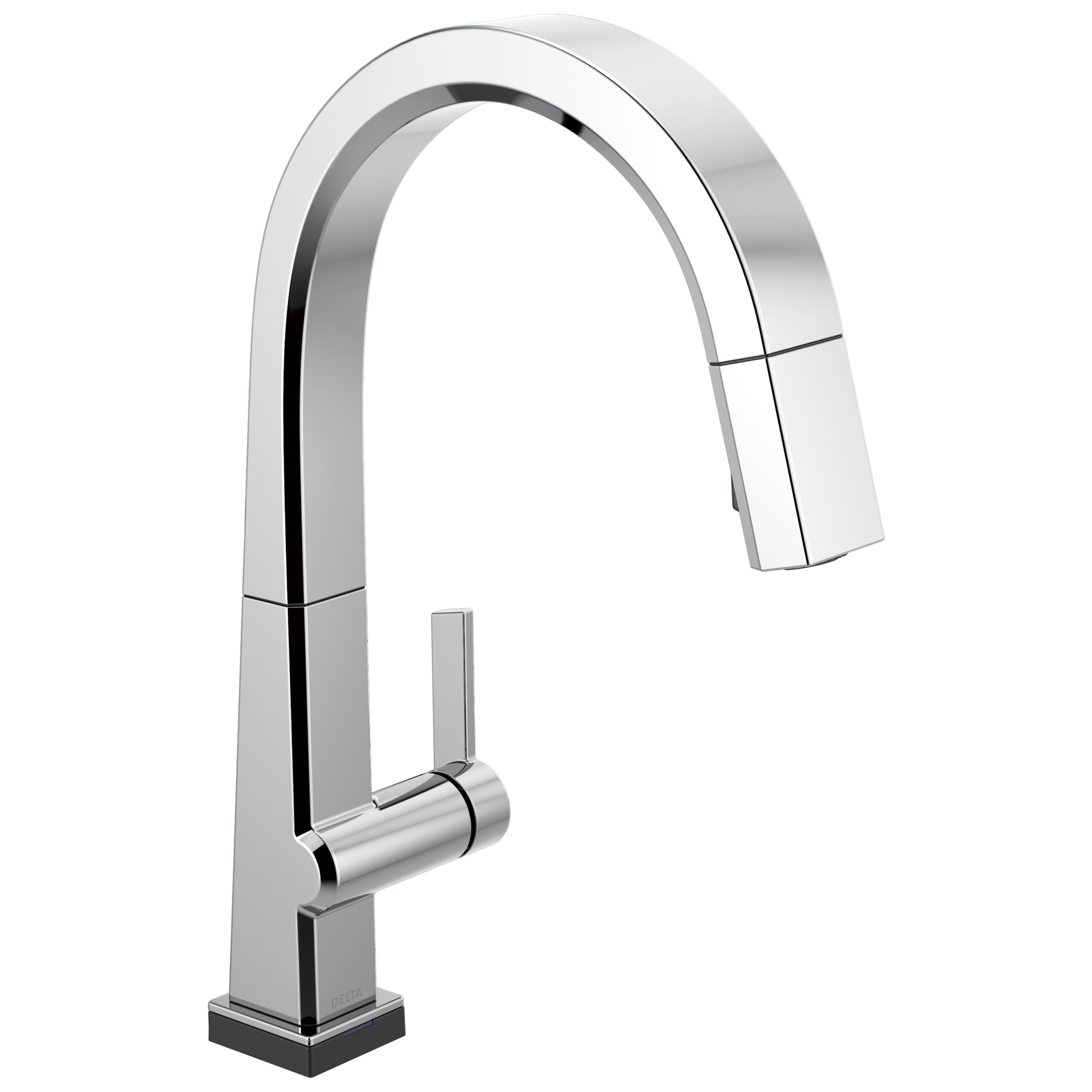 Delta - Single Handle Pull Down Kitchen Faucet with Touch<sub>2</sub>O® Technology - Chrome - 9193T-DST