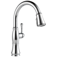 Delta - Single Handle Pull-Down Kitchen Faucet with ShieldSpray® Technology - Lumicoat® Chrome - 9197-PR-DST