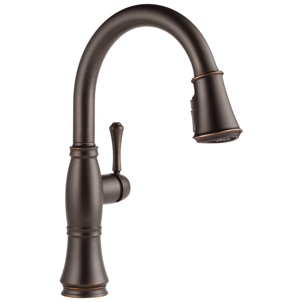 Delta - Single Handle Pull-Down Kitchen Faucet with ShieldSpray® Technology - Venetian Bronze - 9197-RB-DST