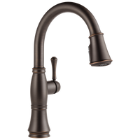 Delta - Single Handle Pull-Down Kitchen Faucet with ShieldSpray® Technology - Venetian Bronze - 9197-RB-DST